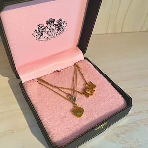Vintage Juicy Couture gold layered necklace